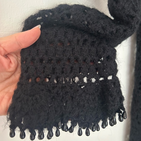 Bebe Elegant Black Long Knitted Duster - Picture 9 of 11